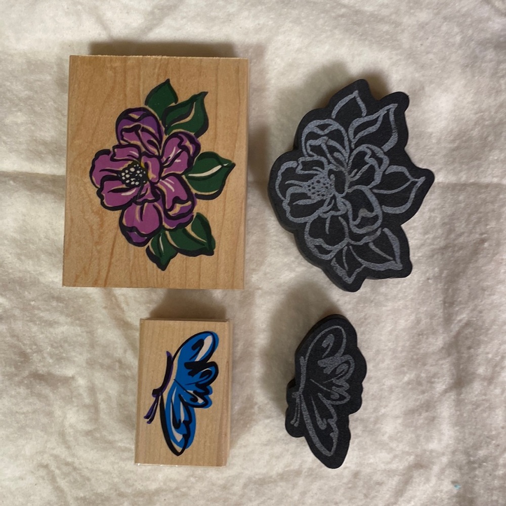 Rubber stamps for card making